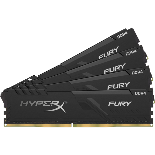 Модуль памяти DDR4 64Gb (4х16Gb) PC-21300 2666MHz Kingston HyperX Fury Black CL16 ( HX426C16FB3K4/64 )