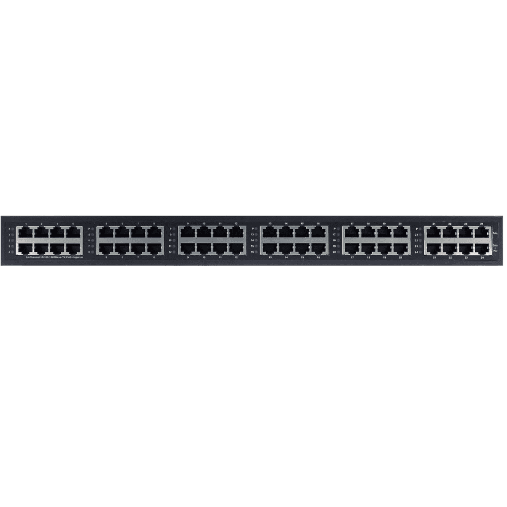 24-портовый Gigabit Ethernet PoE-инжектор Osnovo Midspan-24/370RG