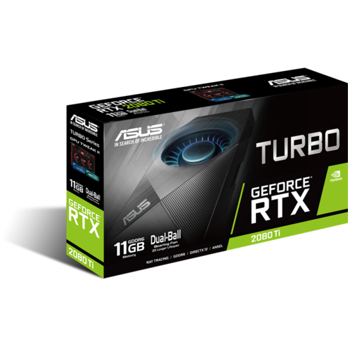 Видеокарта PCI-E ASUS nVidia GeForce RTX 2080 Ti Turbo 11G 11264Mb GDDR6 ( Turbo-RTX2080Ti-11G ) Ret