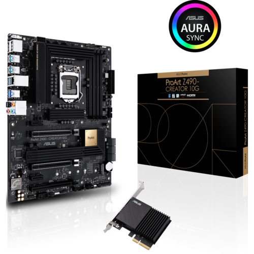 Материнская плата ASUS Z490 LGA1200 DDR4 ( ProArt Z490-Creator 10G ) ATX, Ret