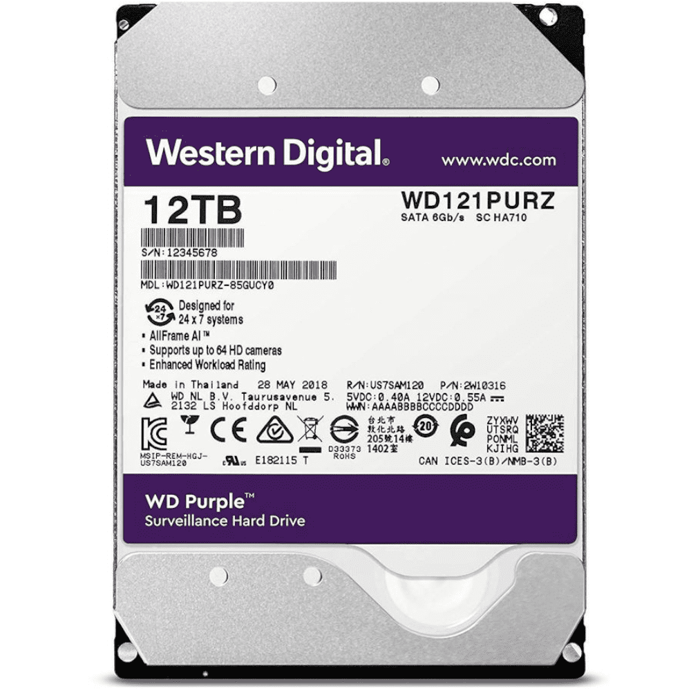 Жесткий диск Western Digital WD121PURZ 12 Тбайт