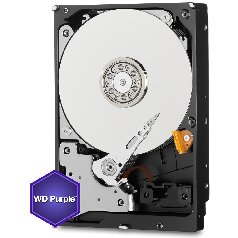 2 Тбайт жесткий диск WD20PURZ серии WD Purple для систем видеонаблюдения