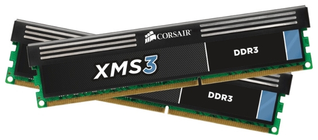 Набор памяти DIMM DDR3 1600MHz 8Gb (2х4Gb) Corsair XMS3 ( CMX8GX3M2A1600C9 )