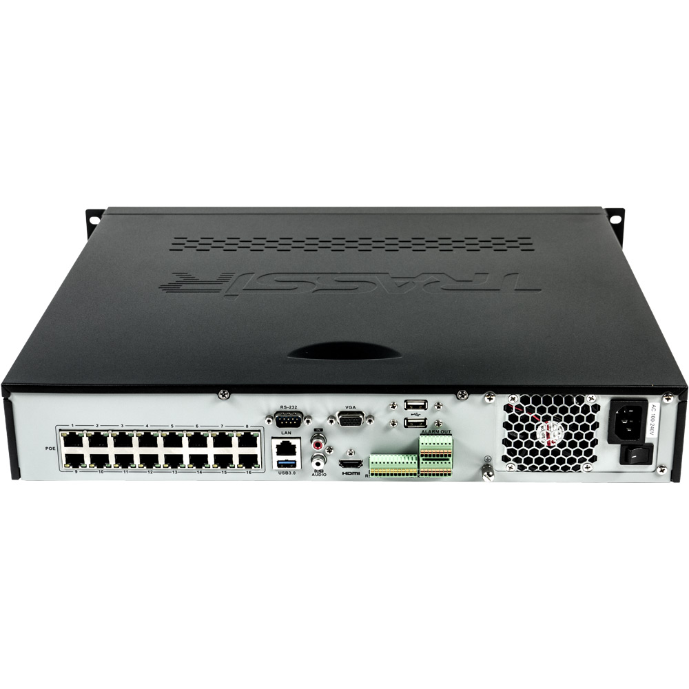 24-канальный сервер с 16 управляемыми PoE портами – TRASSIR DuoStation AnyIP 24-16P
