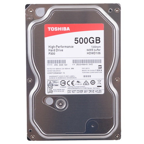 Жесткий диск 3.5" SATA3 500Гб Toshiba , 7200rpm 64mb ( HDWD105UZSVA ) OEM