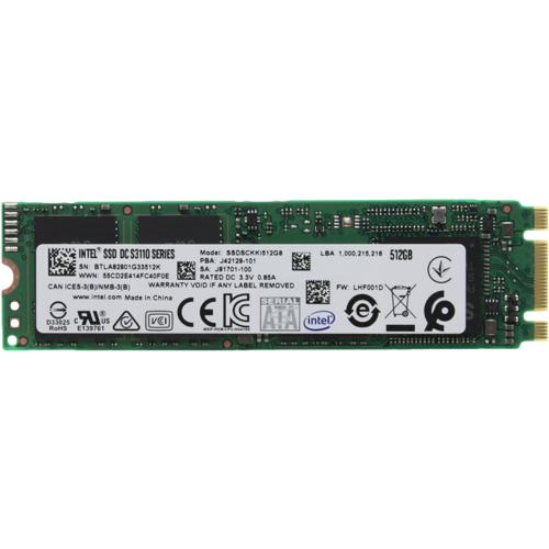 Накопитель SSD M.2 SATA3 512Гб Intel DC S3110-Series [SSDSCKKI512G801]
