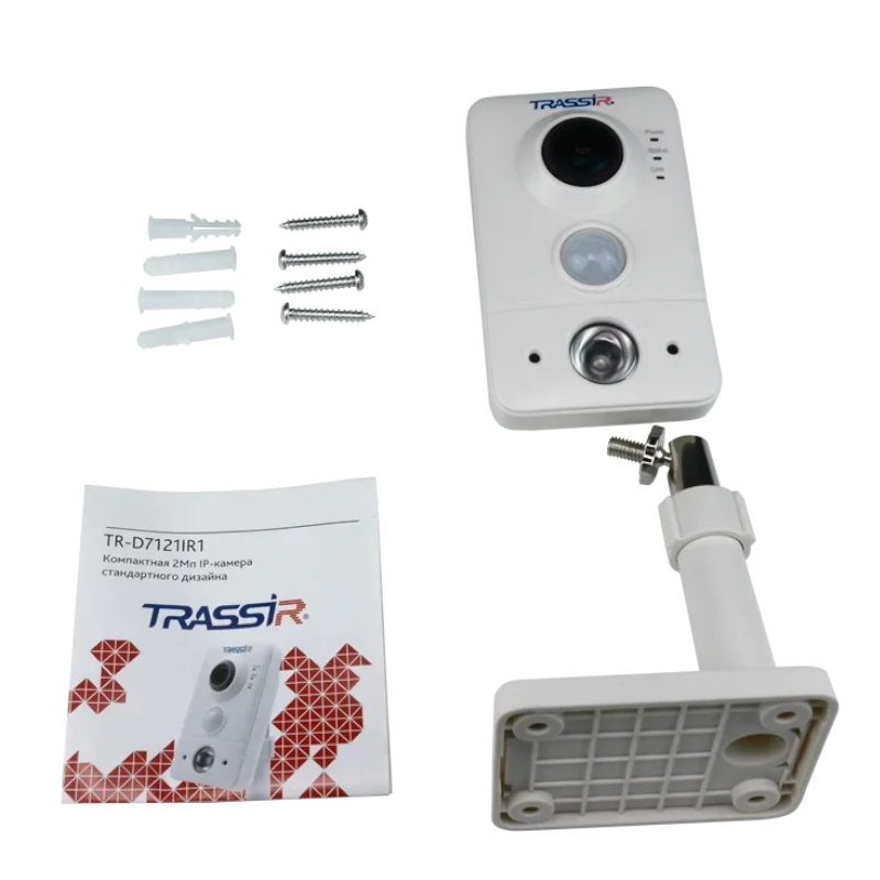 Компактная IP-камера TRASSIR TR-D7121IR1 (1.9 мм) с ИК-подсветкой