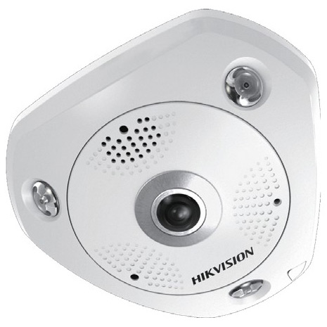 Вандалостойкая IP-камера Hikvision DS-2CD6332FWD-IVS с объективом «рыбий глаз»