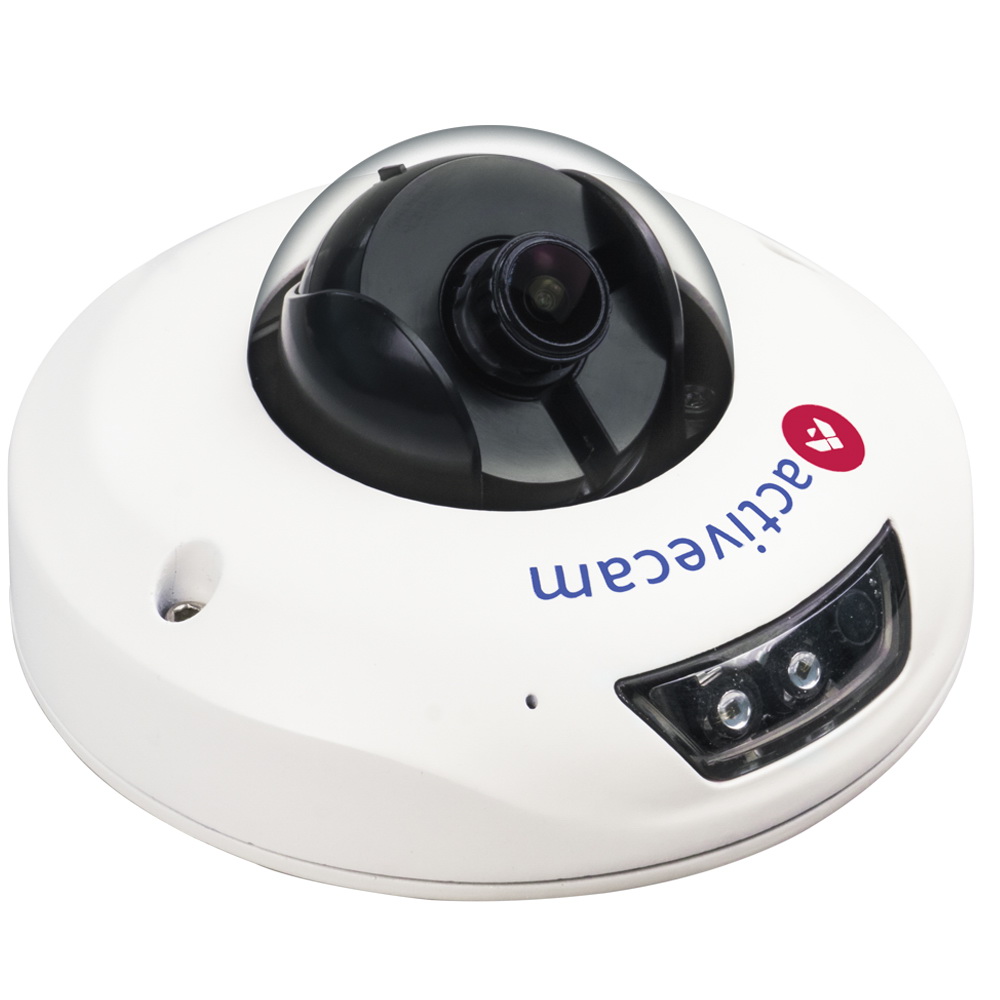 Мини-купольная IP-камера ActiveCam AC-D4121IR1 (3.6 мм) в вандалостойком корпусе