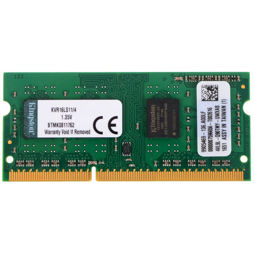 Модуль памяти SO-DIMM DDR3L 1600MHz 4Gb Kingston ( KVR16LS11/4 ) Ret