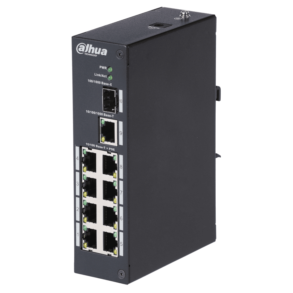 Уличный неуправляемый Fast Ethernet коммутатор Dahua DH-PFS3110-8T